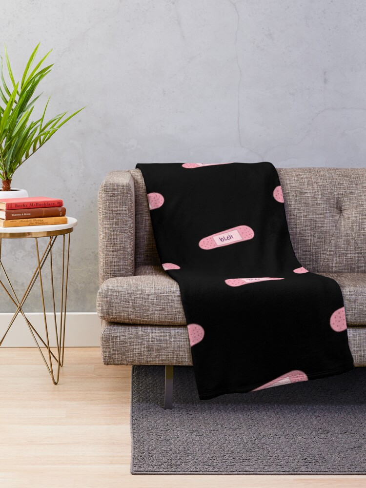 Discover Bleh Band-Aid Throw Blanket