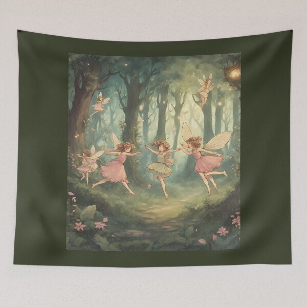 Item preview, Cottagecore - Fairies Dancing 2 designed and sold by rylalgarra.