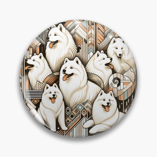 Item preview, Artistic Embrace: Samoyed Love designed and sold by PawspectCreate.