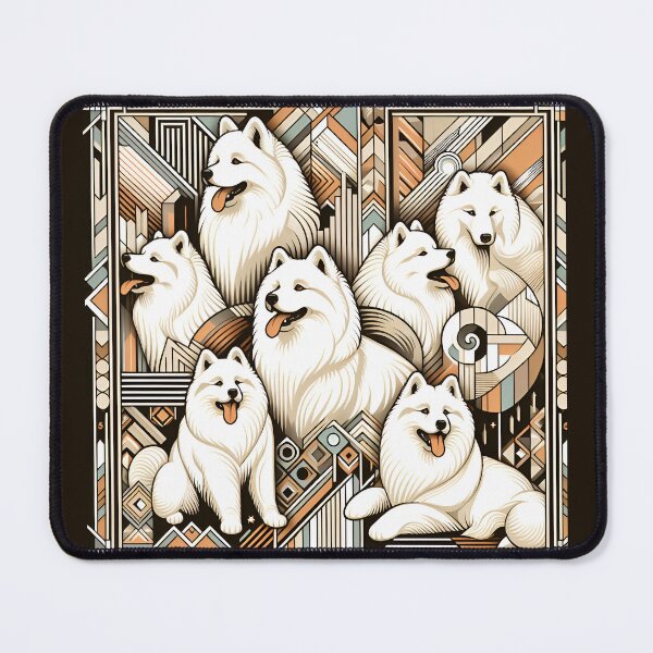 Item preview, Artistic Embrace: Samoyed Love designed and sold by PawspectCreate.