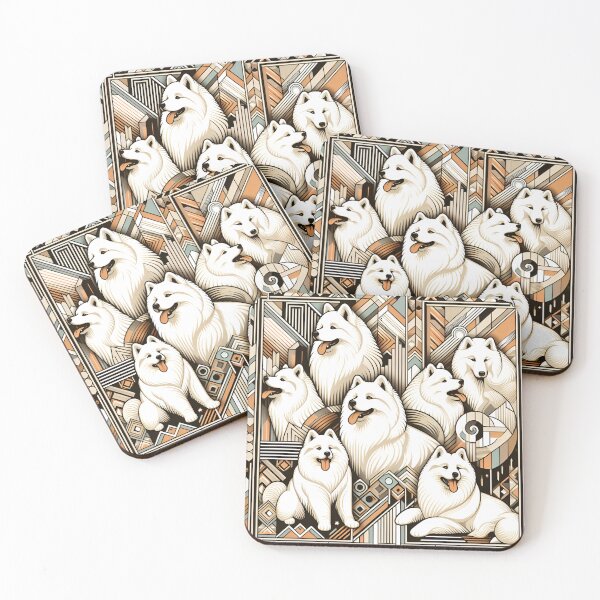 Item preview, Artistic Embrace: Samoyed Love designed and sold by PawspectCreate.