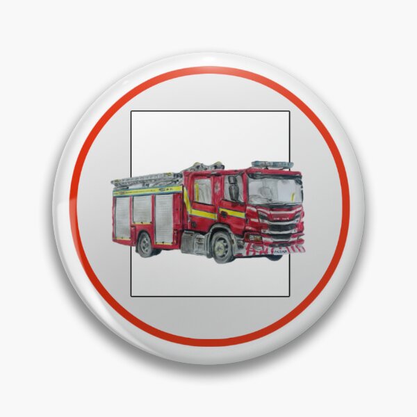 Item preview, Cumbria fire truck badge designed and sold by Truck drawing art.