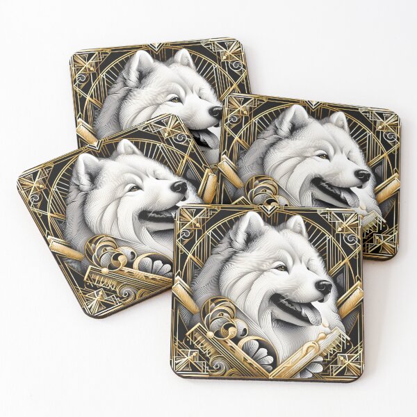 Item preview, Samoyed Bliss in Cartoon Form designed and sold by PawspectCreate.