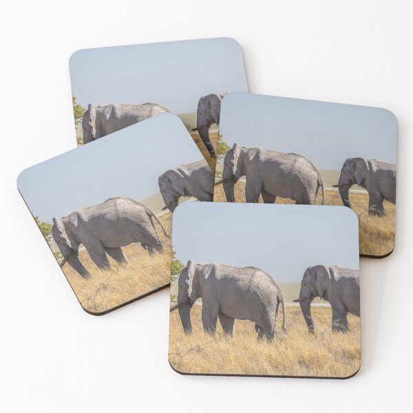 Item preview, Namibia. Etosha National Park. Elephants in Savannah.  designed and sold by vadim19.