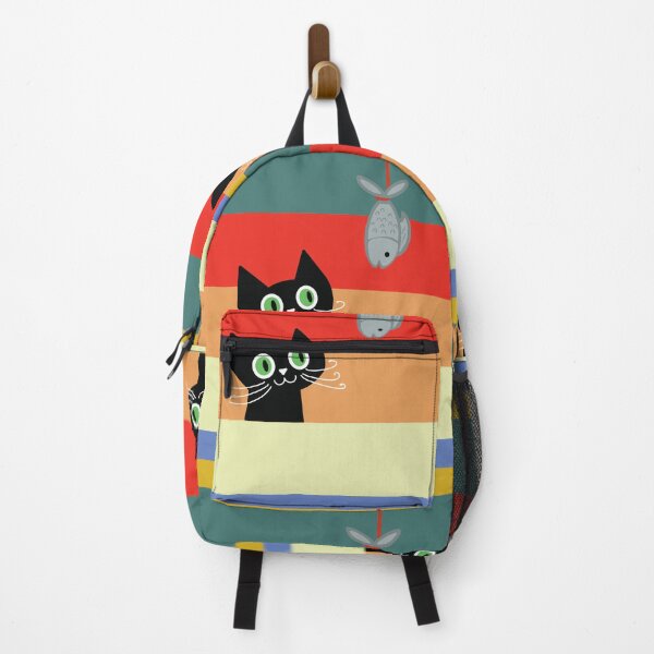 Item preview, " SEE FOOD " a black cat with wide eyes staring intensely at "SEA FOOD"! designed and sold by HEMRO.