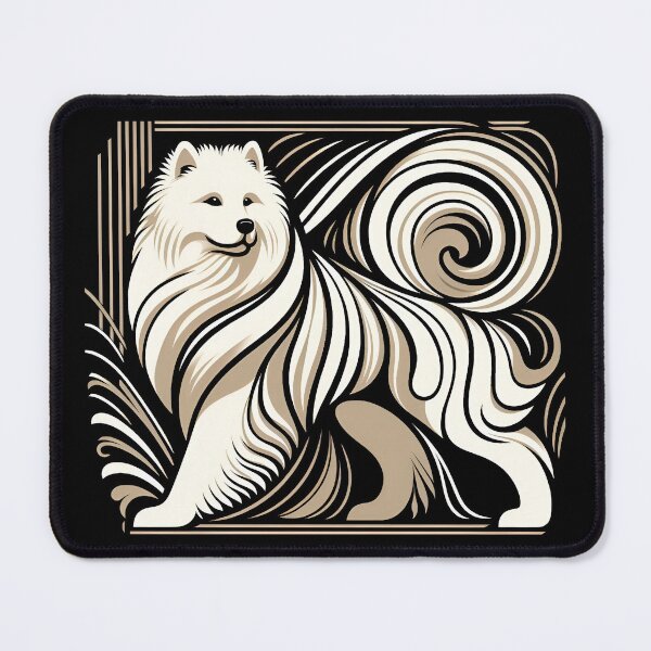 Item preview, Art Deco Samoyed Majesty designed and sold by PawspectCreate.