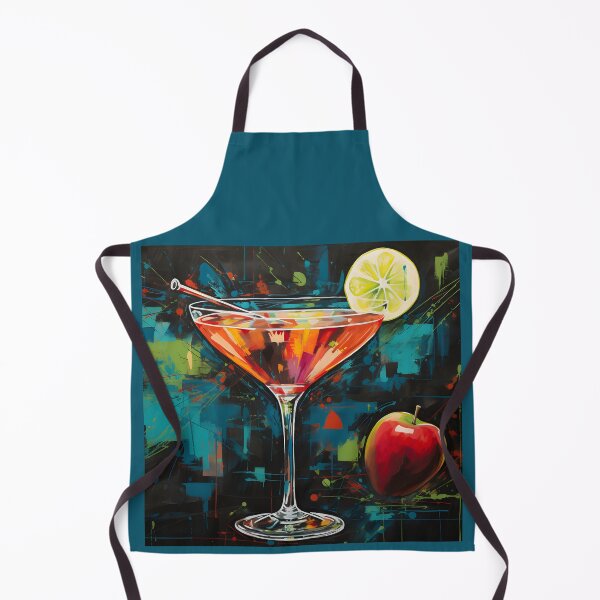 Item preview, Culinary Appletini Canvas- Celebrating Life's Finer Tastes through Artful Libations AI Generated designed and sold by OlfactoART Studio.