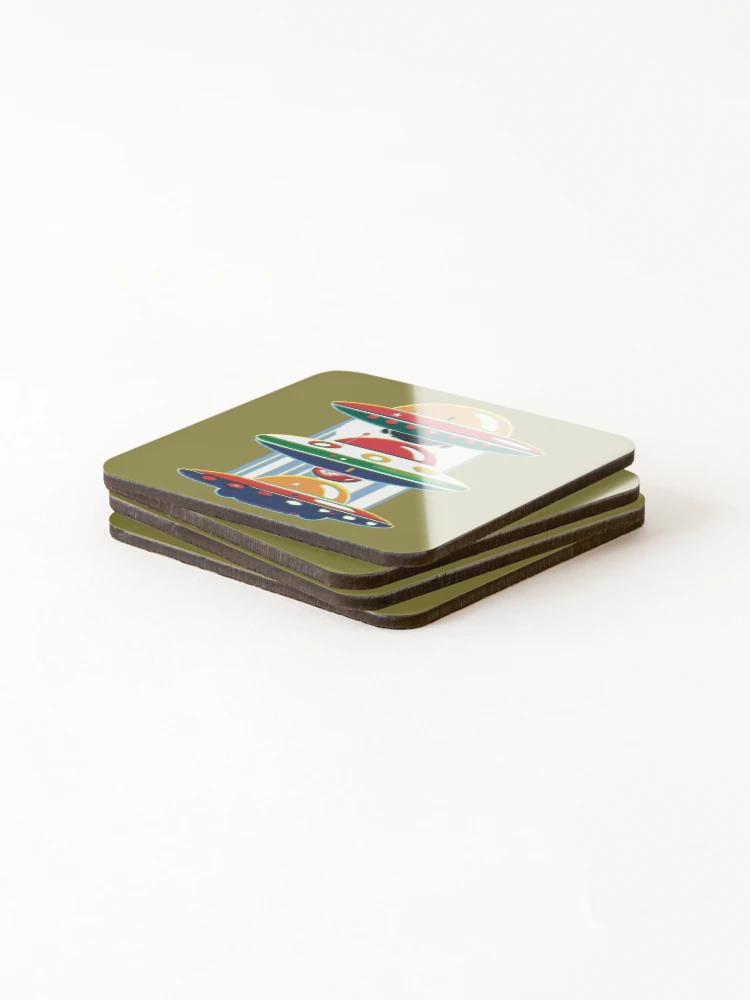 Thumbnail 4 of 5, Coasters (Set of 4), UFO Stack designed and sold by Rickybrook.