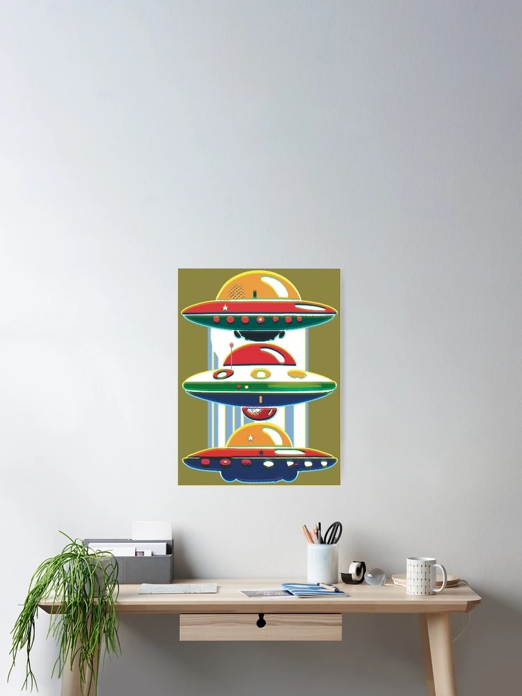 Thumbnail 2 of 3, Poster, UFO Stack designed and sold by Rickybrook.