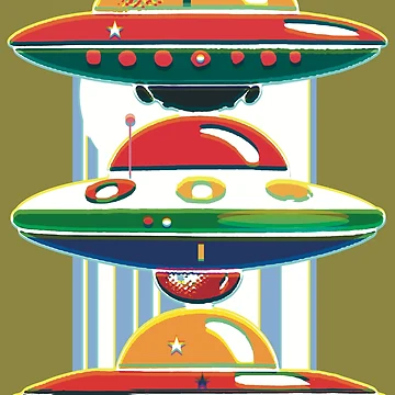 Artwork thumbnail, UFO Stack by Rickybrook