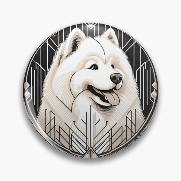 Item preview, Samoyed Splendor in Art Deco designed and sold by PawspectCreate.
