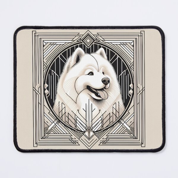 Item preview, Samoyed Splendor in Art Deco designed and sold by PawspectCreate.