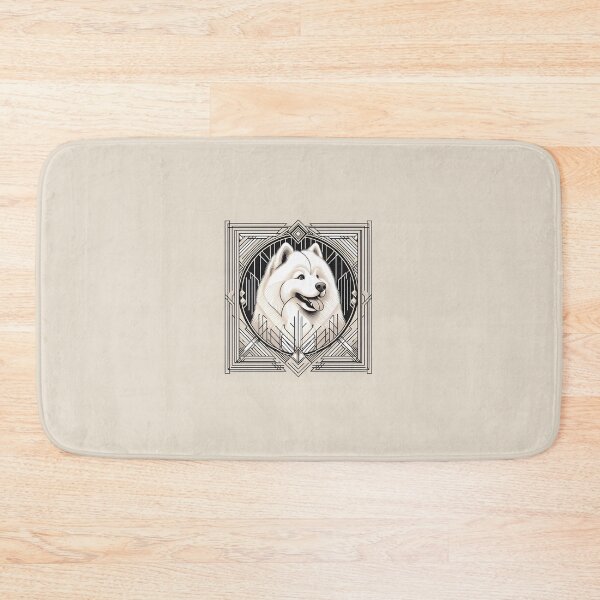 Item preview, Samoyed Splendor in Art Deco designed and sold by PawspectCreate.