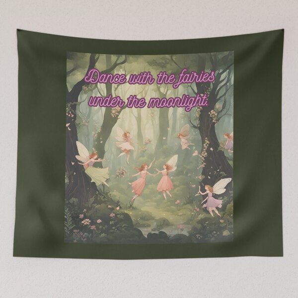 Item preview, Copy of Cottagecore - Fairies Dancing Moonlight Affirmation 1 designed and sold by rylalgarra.