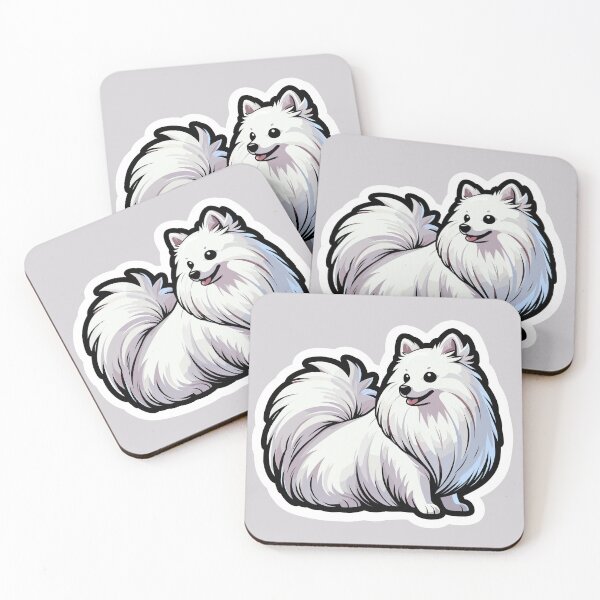 Item preview, Japanese Spitz Kawaii Cute Puppy Dog designed and sold by Elarex.