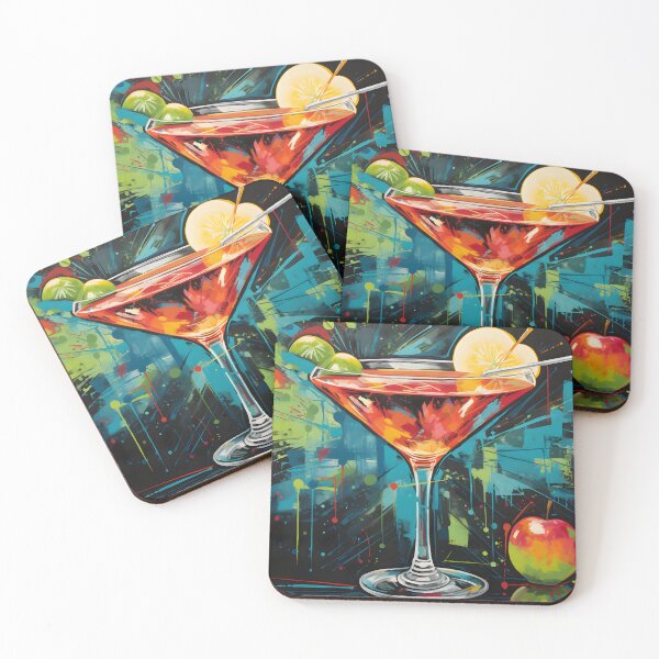 Item preview, Mixology Tapestry- Sipping Stories on a Chalkboard Canvas Generative AI designed and sold by OlfactoART Studio.