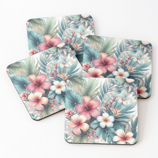 Item preview, Hawaiian Tropical Floral Seamless Pattern designed and sold by asbno19.