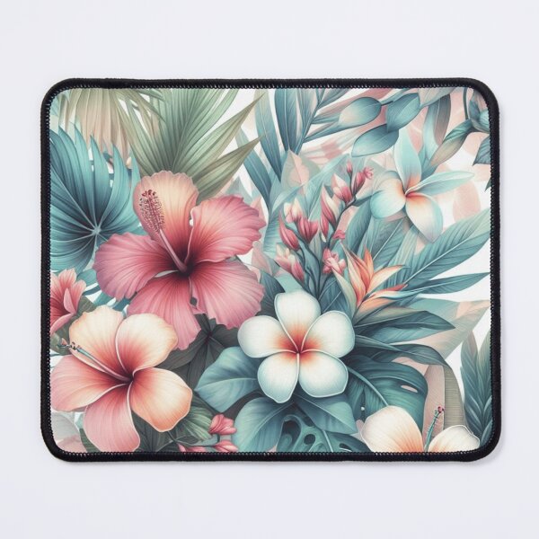 Item preview, Hawaiian Tropical Floral Seamless Pattern designed and sold by asbno19.