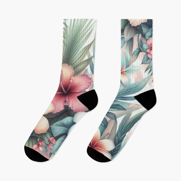 Item preview, Hawaiian Tropical Floral Seamless Pattern designed and sold by asbno19.