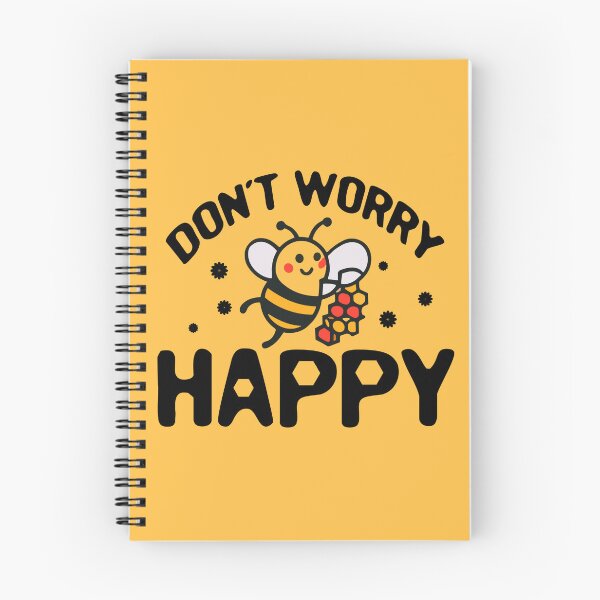 Item preview, bee happy don't worry tshirt designed and sold by CanvaSnap ⭐⭐⭐⭐⭐.