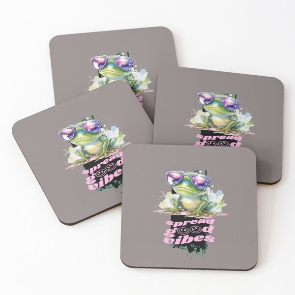 Item preview, Cool Frog Good Vibes designed and sold by Ecmoprints.