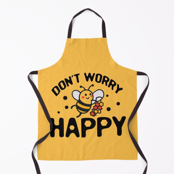 Item preview, bee happy don't worry tshirt designed and sold by CanvaSnap ⭐⭐⭐⭐⭐.