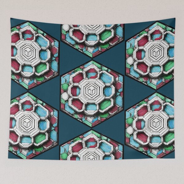 Item preview, Hexagon Cell Sketch designed and sold by DeftWookie.