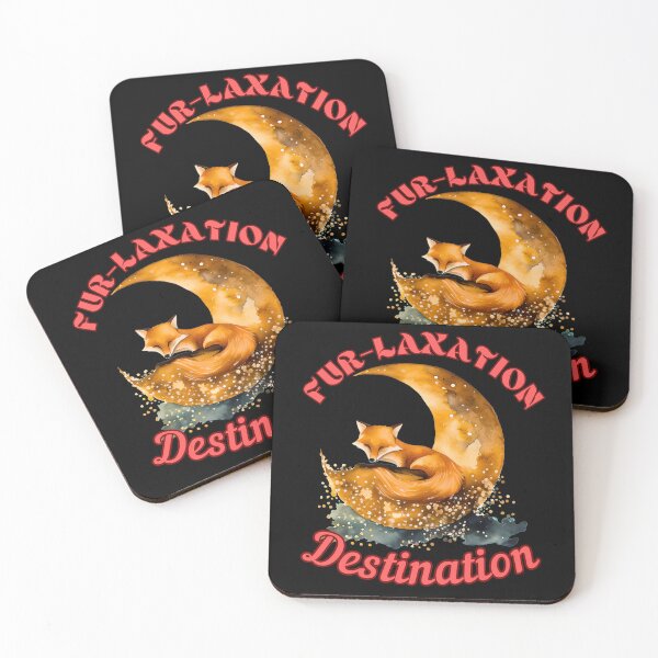 Item preview, Fur-laxation Destination. retro fox designed and sold by FoxVibes.