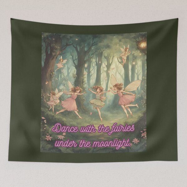 Item preview, Cottagecore - Fairies Dancing Moonlight Affirmation 2 designed and sold by rylalgarra.