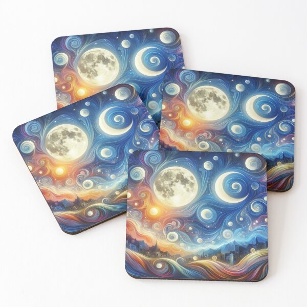 Item preview, Whimsical Night Sky designed and sold by HarmonyandSage.
