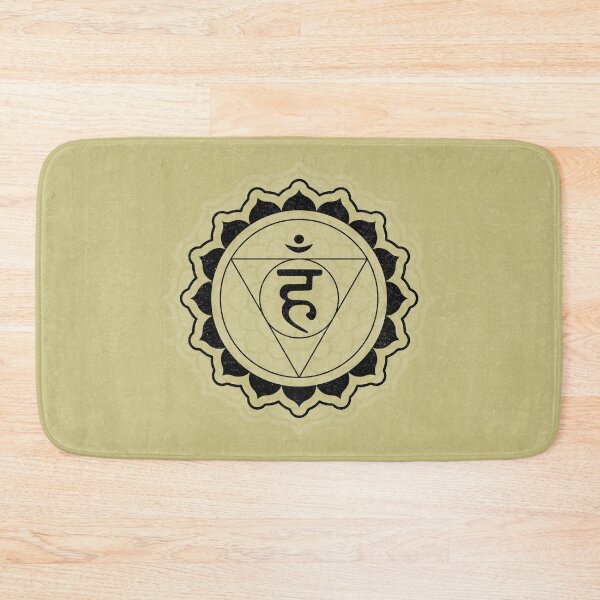 Item preview, Throat Chakra Mandala - Gold + Coal designed and sold by Irene Estelle.