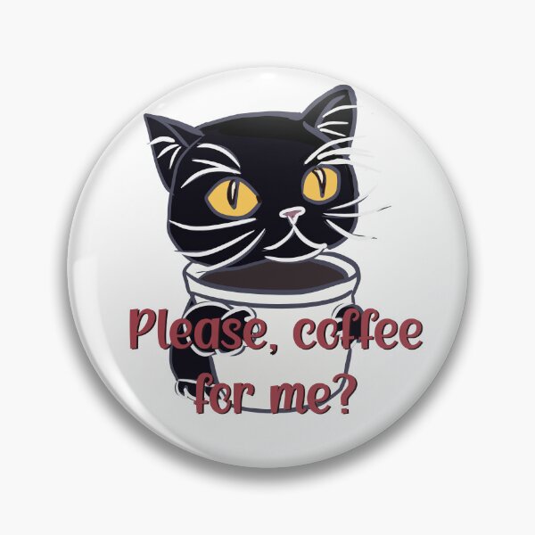 Item preview, Snobby cat begs for coffee  designed and sold by Adasha Knight.