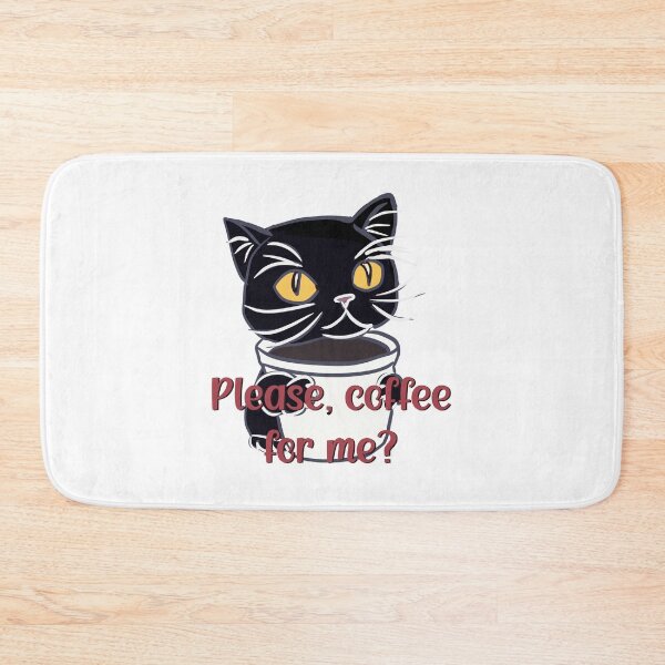 Item preview, Snobby cat begs for coffee  designed and sold by Adasha Knight.