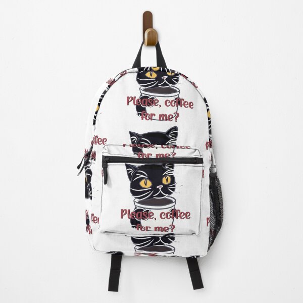 Item preview, Snobby cat begs for coffee designed and sold by Adasha Knight.
