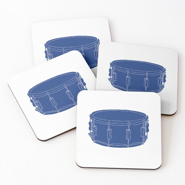 Item preview, Dark Blue Monochrome Snare Drum designed and sold by Rocket-To-Pluto.