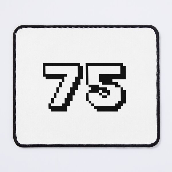 Item preview, 75, seventy-five, white, retro video game, 1 up! designed and sold by Numbers-Art.