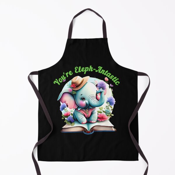 Item preview, You're Eleph-Antastic Flower elephant designed and sold by ElephantVibes.