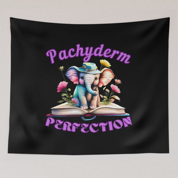 Item preview, Pachyderm Perfection. elephant portrait designed and sold by ElephantVibes.