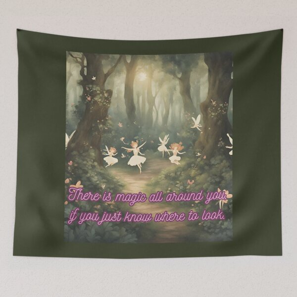 Item preview, Cottagecore - Fairies Dancing Magic All Around Affirmation 3 designed and sold by rylalgarra.