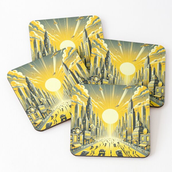 Item preview, Sunset Over Tomorrow: A Retrofuturistic Vision designed and sold by VirtuArtVisions.