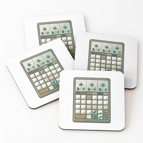 Item preview, Holiday themed shamrock pattern number calculator designed and sold by FWLKIT.