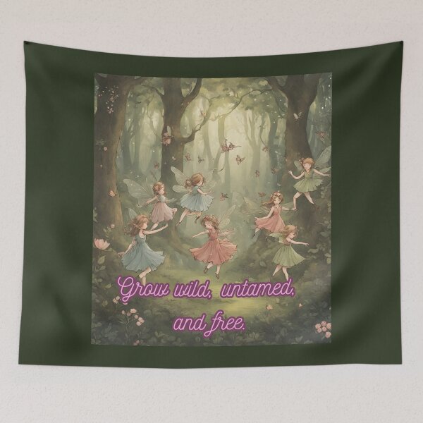 Item preview, Cottagecore - Fairies Dancing Be Free Affirmation 4 designed and sold by rylalgarra.