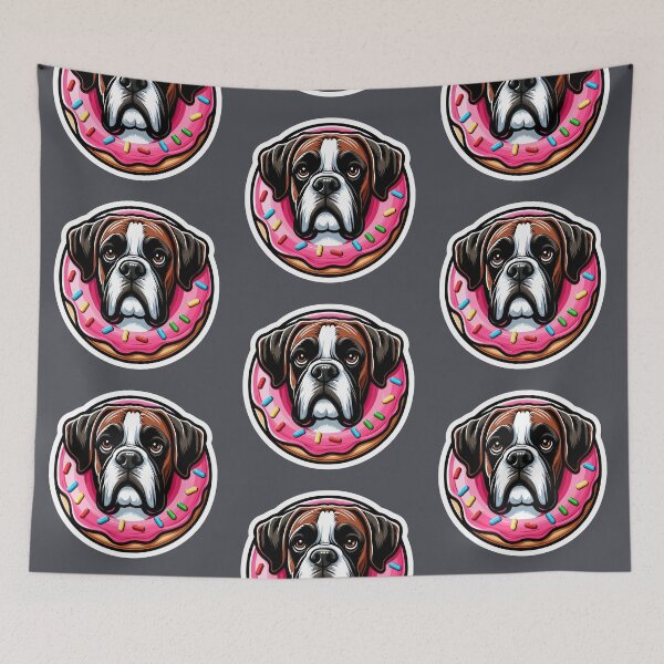 Item preview, Perro Boxer Lindo Cachorro Boxer kawaii designed and sold by Elarex.