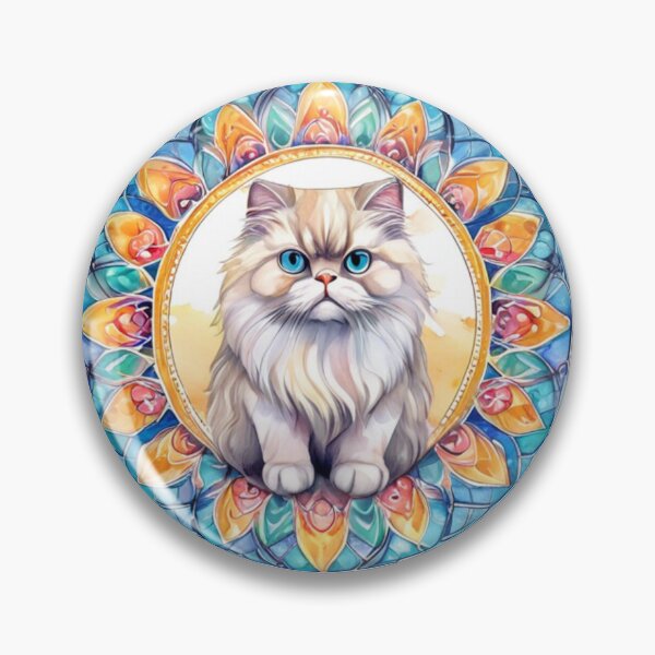 Item preview, Arte del gato persa en tecnicolor designed and sold by PrintsBySarahB.