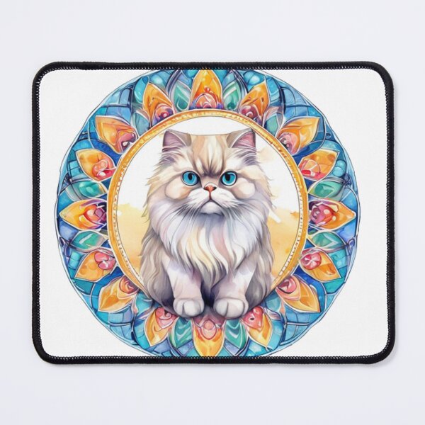 Item preview, Technicolor Persian Cat art designed and sold by PrintsBySarahB.