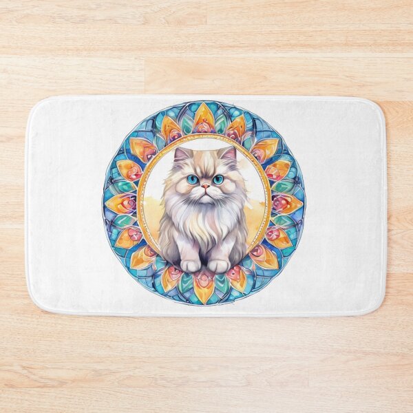 Item preview, Technicolor Persian Cat art designed and sold by PrintsBySarahB.