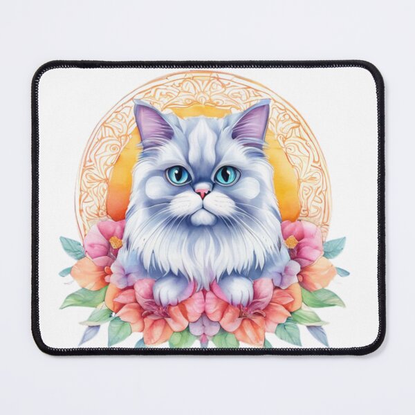 Item preview, Technicolor Persian Cat art designed and sold by PrintsBySarahB.