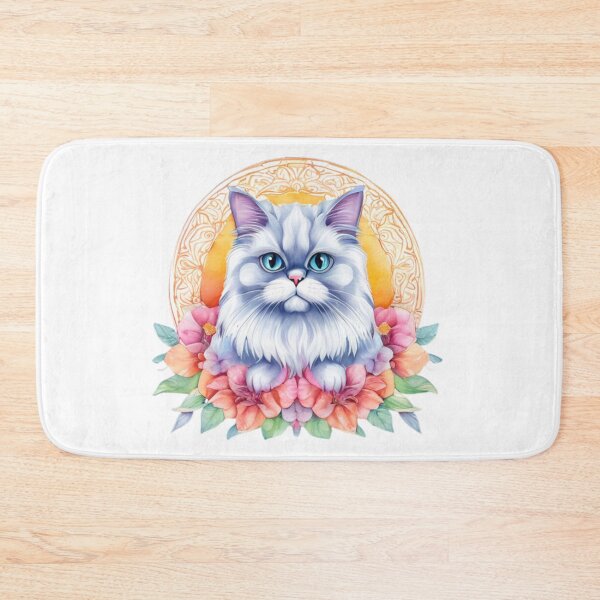Item preview, Technicolor Persian Cat art designed and sold by PrintsBySarahB.