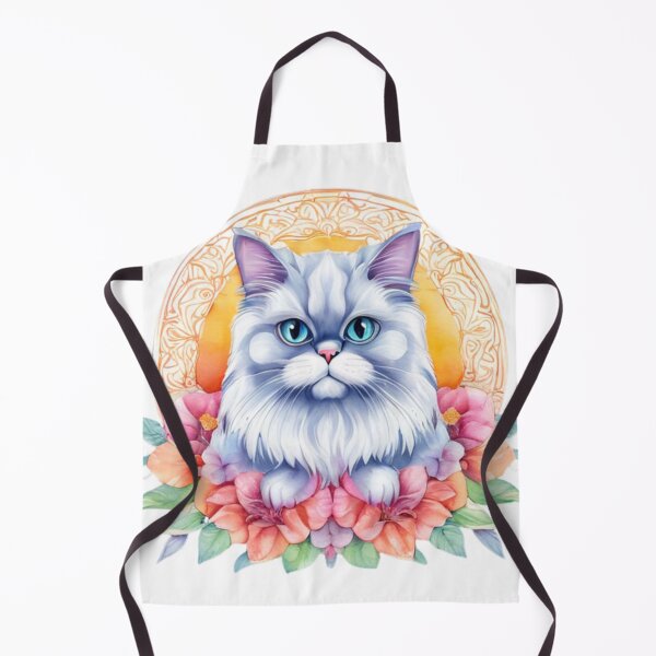 Item preview, Technicolor Persian Cat art designed and sold by PrintsBySarahB.