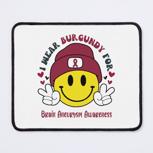 Item preview, I Wear Burgundy For Brain Aneurysm Awareness, Brain Aneurysm Awareness Month designed and sold by KatMercerr.